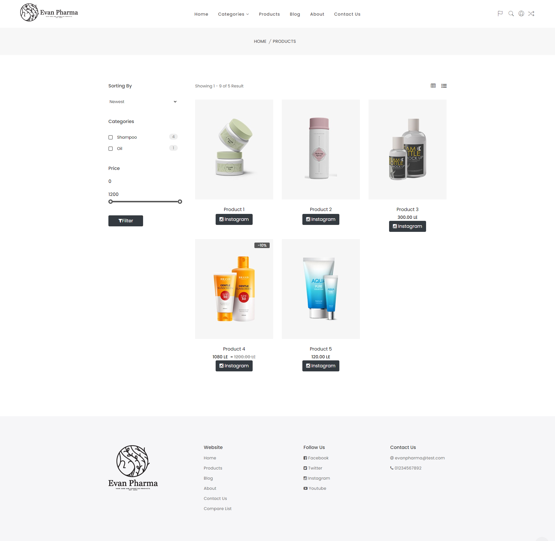 Evanpharma Ecommerce